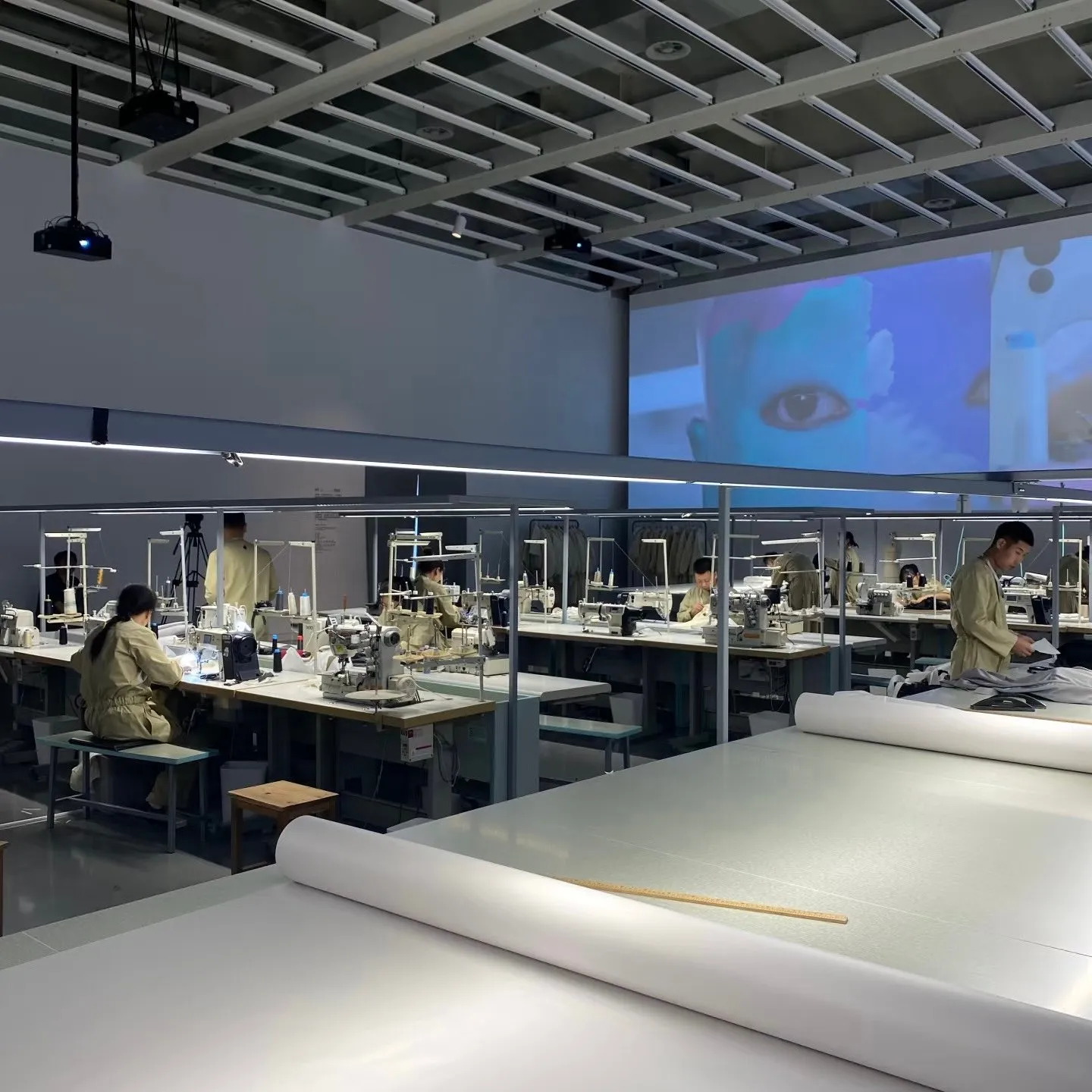 Sewing floor